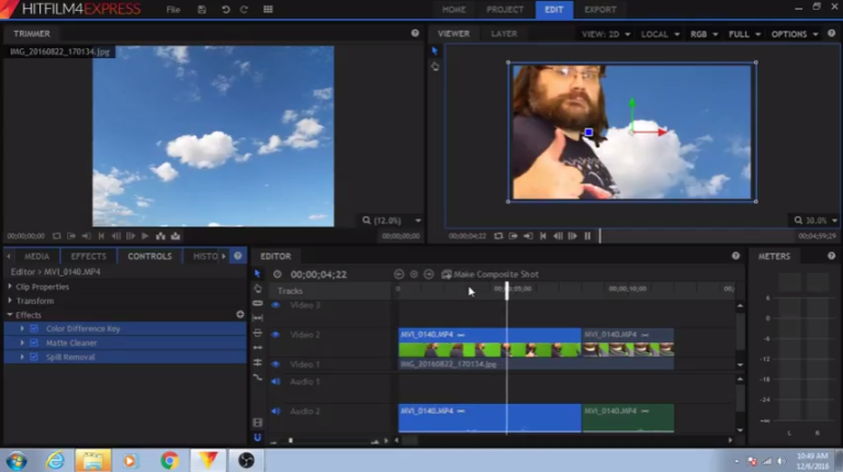 hitfilm express video editing software free download