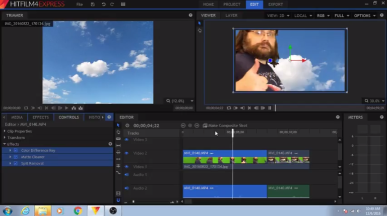 hitfilm express video editor